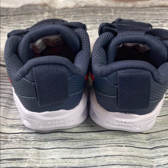 Nike Star Runner 4 NN TD Kids Sneakers | Size 7C | Black & Red - Picture 5 of 11